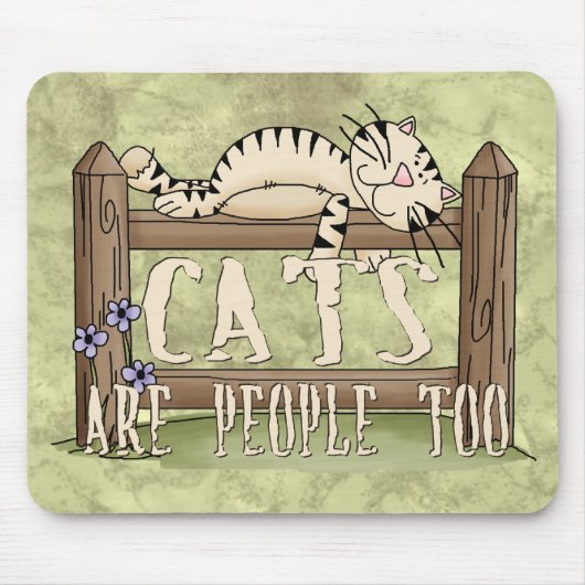 Katzen sind Leute auch Mousepad (Vorne)