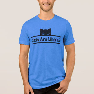 Katzen sind Liberale Tri-Blend Shirt