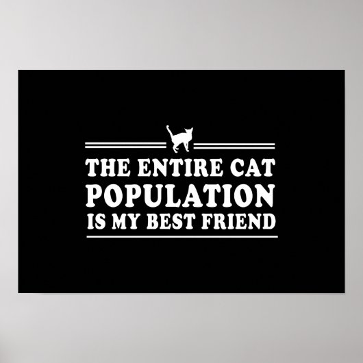 Katzen sind mein bester Freund Poster (Vorne)