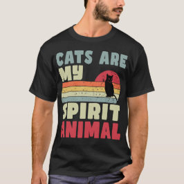 Katzen sind mein geistiger tierischer T - Shirt