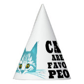 Katzen sind mein liebstes Zitat Türkis Stencil. Partyhütchen (Links)