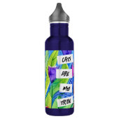 Katzen sind mein Stamm | Orangefarbene Katzen und Edelstahlflasche (Links)