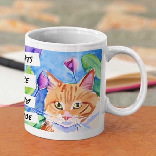 Katzen sind mein Stamm | Orangefarbene Katzen und Kaffeetasse