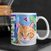 Katzen sind mein Stamm | Orangefarbene Katzen und Kaffeetasse
