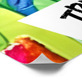 Katzen sind mein Stamm | Orangefarbene Katzen und Poster (Ecke)