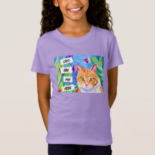 Katzen sind mein Stamm Orangefarbene Katzen und T-Shirt