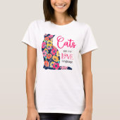 Katzen sind meine LIEBE T-Shirt (Vorderseite)