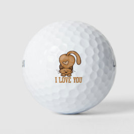 Katzen sind meine Lieblingstiere, die ich Liebe Ka Golfball
