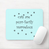 Katzen sind mit Pfotendrucken wirklich wunderschön Mousepad (Mit Mouse)