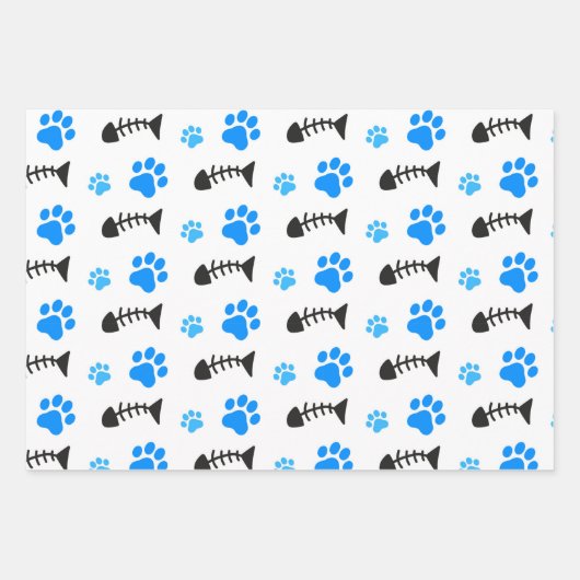 Katzen sind neugierig geschenkpapier set (Vorderseite)