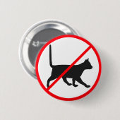 Katzen sind nicht erlaubt! button (Vorne & Hinten)