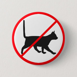 Katzen sind nicht erlaubt! button