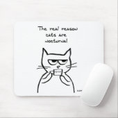 Katzen sind oben die ganze Nacht - lustige Mousepad (Mit Mouse)