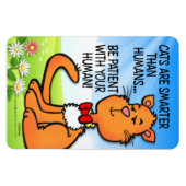 Katzen sind schlauer magnet (Horizontal)