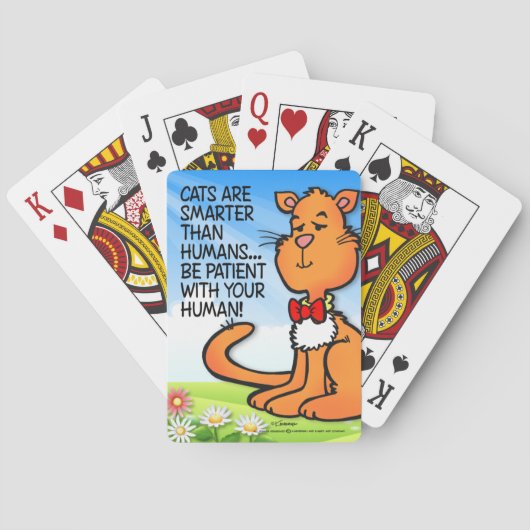 Katzen sind schlauer spielkarten (Rückseite)