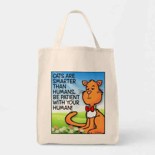 Katzen sind schlauer tragetasche (Vorne)