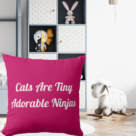 Katzen sind schöne Ninjas Personalisierte Zitate r Kissen