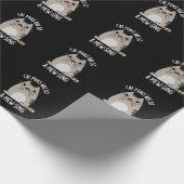 Katzen sind so A-Mäuse Tier Pun Dark BG Geschenkpapier (Ecke)