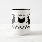 Katzen sind verantwortliche Kaffee-Tassen Tasse (Zentrum)