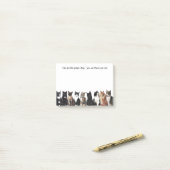 Katzen sind wie Kartoffelchips - Fun verrückte Kat Post-it Klebezettel (Auf Schreibtisch)