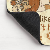 Katzen sind wie Kartoffelchips Grunge Version Mousepad (Ecke)