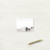 Katzen sind wie Kartoffelchips - lustige, verrückt Post-it Klebezettel (Auf Schreibtisch)