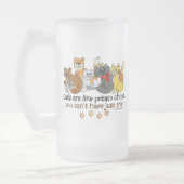 Katzen sind wie Kartoffelchips Mattglas Bierglas (Links)