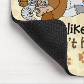 Katzen sind wie Kartoffelchips Mousepad (Ecke)