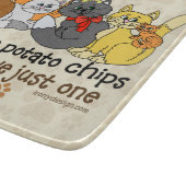 Katzen sind wie Kartoffelchips Schneidebrett (Ecke)