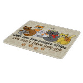 Katzen sind wie Kartoffelchips Schneidebrett (Ecke)