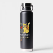 Katzen sind wie Kartoffelchips Trinkflasche (Rückseite)