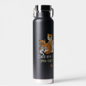 Katzen sind wie Kartoffelchips Trinkflasche (Vorne)