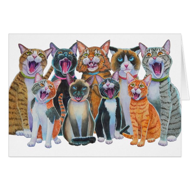 Katzen singen (Vorderseite (Horizontal))