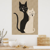 Katzen singen poster (Küche)