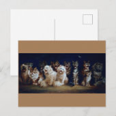 Katzen Singen Weihnachtslieder, Louis Wain Postkarte (Vorne/Hinten)