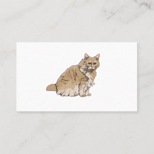 Katzen Sitzkarten Visitenkarte (Rückseite)