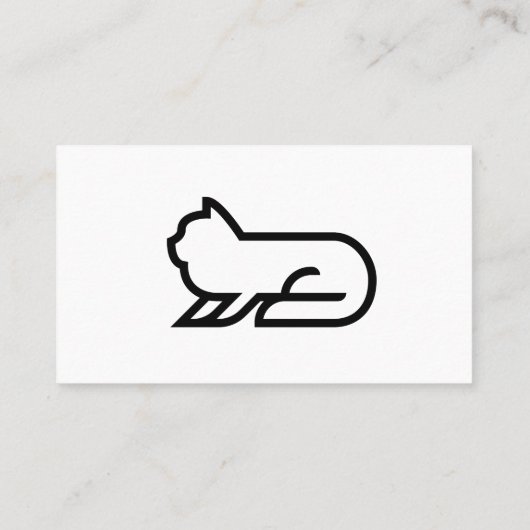 Katzen Sitzkarten Visitenkarte (Rückseite)