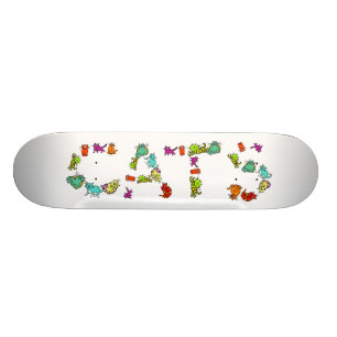 Katzen Skateboard