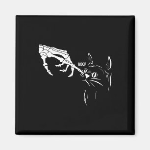 Katzen Skeleton Hand Boop Halloween Katzen Lover P Magnet