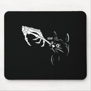 Katzen Skeleton Hand Boop Halloween Katzen Lover P Mousepad