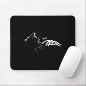 Katzen Skelett Hand Boop Halloween Niedliches Katz Mousepad (Mit Mouse)