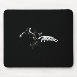 Katzen Skelett Hand Boop Halloween Niedliches Katz Mousepad