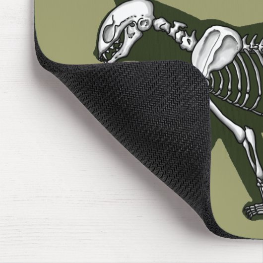 Katzen-Skelett Mousepad (Ecke)