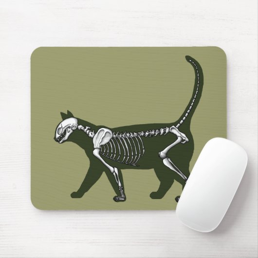 Katzen-Skelett Mousepad (Mit Mouse)