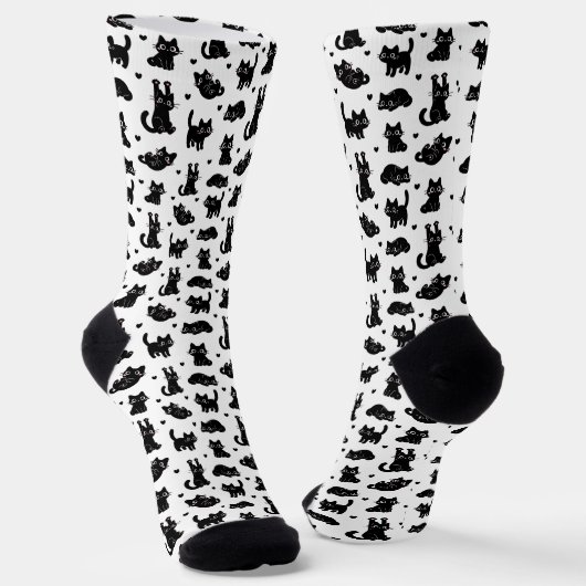 Katzen Socken (Gewinkelt)