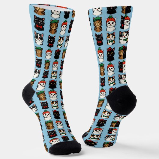 Katzen Socken (Gewinkelt)