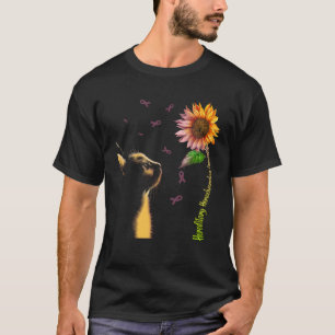 Katzen-Sonnenblume-Erbliche-Hämochromatose-Bewusst T-Shirt