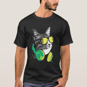Katzen-Sonnenbrille Party Kätzchen Katzenliebe Kat T-Shirt