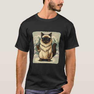 Katzen-Sonnenbrille-Rock-Musik-Lustig-Retro T-Shirt