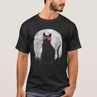 Katzen-Sonnenbrille UK Britische Flagge England Ha T-Shirt